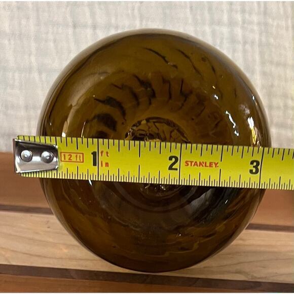 Amber Glass Hand-Blown - Picture 5 of 6